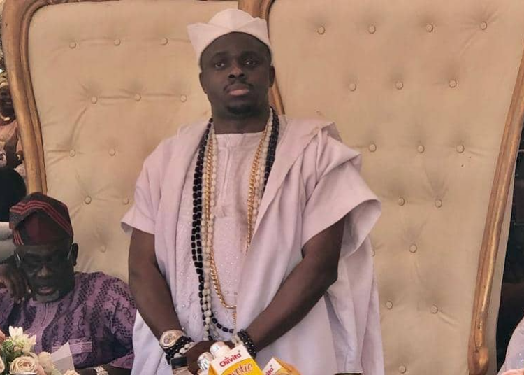 The new Oloro of Oro Kingdom, Oba Joel Titiloye during his coronation in Oro, Kwara State.