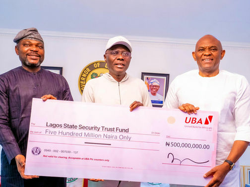 UBA Donates N500m To Lagos Security Trust Fund 1 uBA DONATES