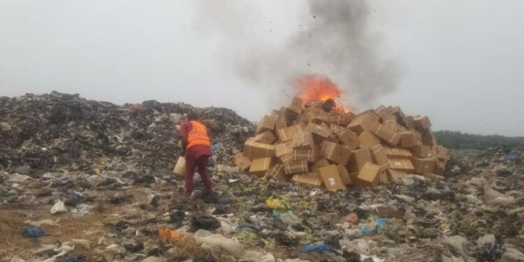 FG Begins Destruction Of 250 Containers Of Fake