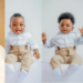 Ali Baba, Wife Unveil Triplets’ Photos On 1st Birthday
