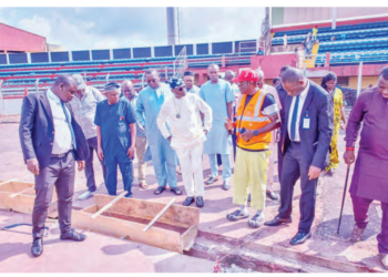Aper Aku Stadium’s Renovation Excites NFF President, Gusau