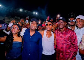PICTORIAL: Wizkid, Tiwa Savage, Burna Boy, Others Lit Up Greater Lagos Countdown 2025