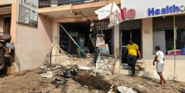 Motorcyclist Dies, Others Injured As Vehicle Rams Into Pharmacy In Oyo 1 IMG 20250125 WA0013