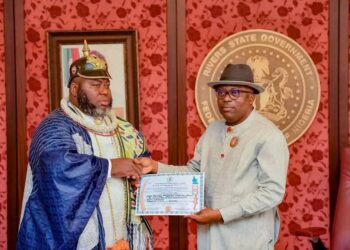 Fubara Presents Staff of Office To Asari, 3 Other Traditional Rulers