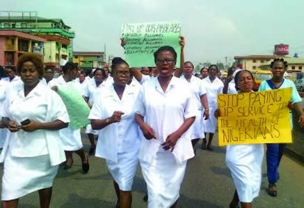 Nurses Protest Poor Pay, Insecurity In Katsina 1 Nurses