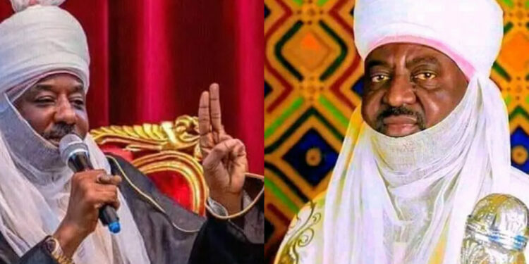 L-R: Muhammadu Sanusi II and Aminu Ado Bayero