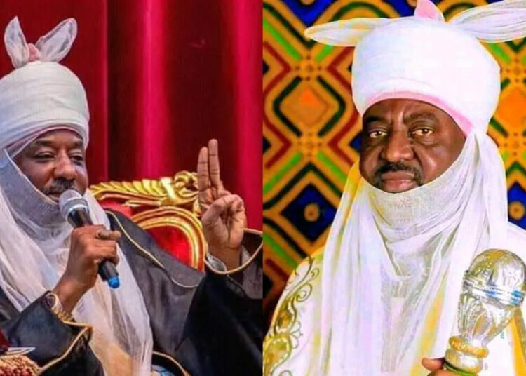 Settle Kano Emirate Tussle With Football Match, Ex-Senator Tells Sanusi II, Bayero 1 L-R: Muhammadu Sanusi II and Aminu Ado Bayero