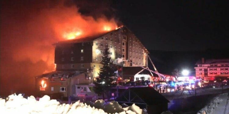 Fire At Turkey’s Kartalkaya Ski Resort Kills 10