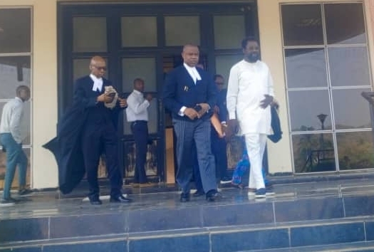 JUST-IN: Court Strikes Out Defamation Suit Against Farotimi 1 Dele Farotimi walking out of the court with his lawyers on Wednesday in Ado-Ekiti, Ekiti State.