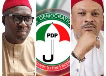 JUST-IN: Chaos As Anyanwu, Ude-Okoye Fight At PDP BoT Meeting