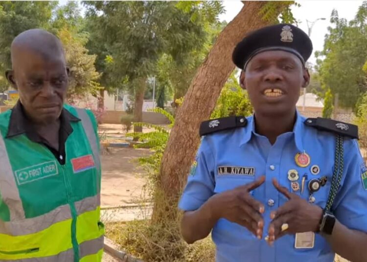 L-R: Dismissed Constabulary officer Ado Abba and SP Kiyawa.