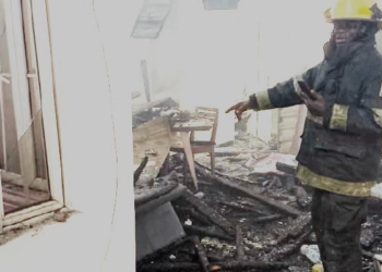 Fire Guts One-storey Building In Lagos