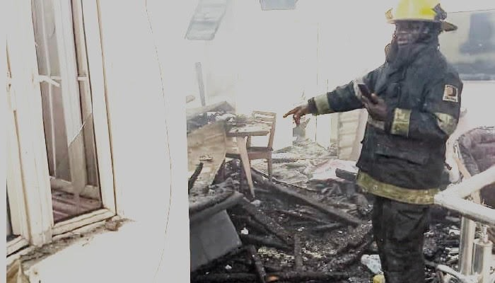 Fire Guts One-storey Building In Lagos 1 lagos fire