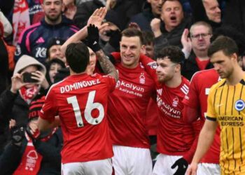Wood Scores Hat-trick As Forest Thrash Brighton 7-0