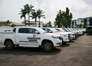 Gov Otu Donates 30 Patrol Vehicles To Security Taskforce In Cross River