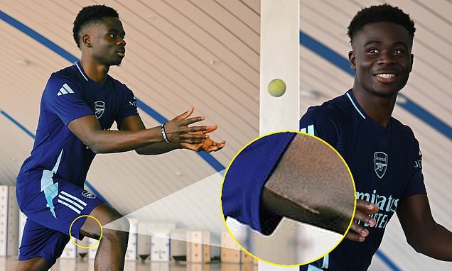 Arsenal's Saka Returns To Light Training In Dubai 1 95061587 0 image a 24 1739205651084