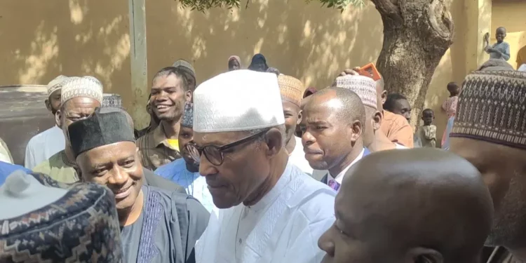 Buhari voting in Katsina LG poll