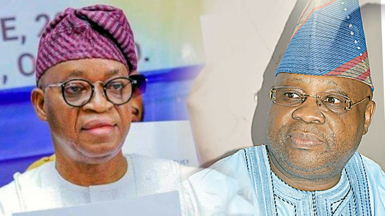 ‘Because Oyetola Is Tinubu’s Nephew, He Plans To Cause Anarchy In Osun’, Gov Adeleke Raises Alarm 1 Gboyega Oyetola and Ademola Adeleke