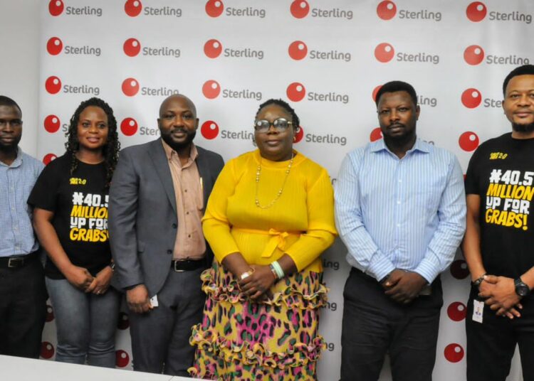 L-R: Lekan Awoyemi, Principal Executive Officer, Federal Competition and Consumer Protection

Commission (FCCPC); Toyin Peters, Head, Retail Liabilities Management, Sterling Bank;Adeyemi Salisu, Group Head, E-Business & Digital Investments, Sterling Bank; Aboluwade Margaret, Southwest Zonal Coordinator, Federal Competition and Consumer Protection Council;Nasiru Olajide, Principal Planning Research and Statistics Officer Federal Competition and Consumer Protection Commission (FCCPC); John Obichie Group Head, Personal Banking Segment, Sterling Bank during the live draw held in Lagos recently.