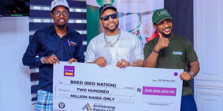 Singer B-Red Bags ₦200m Endorsement Deal With Armstrong Paint