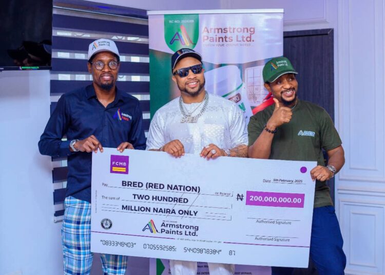 Singer B-Red Bags ₦200m Endorsement Deal With Armstrong Paint