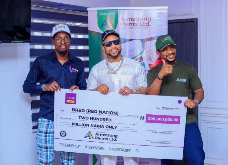 Singer B-Red Bags ₦200m Endorsement Deal With Armstrong Paint