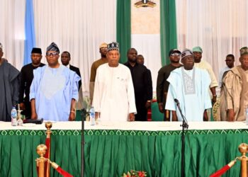 JUST-IN: Tinubu Presides Over APC National Caucus Meeting In Aso Rock Villa