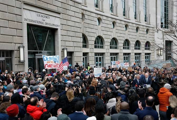 Democrats Hold Protest Rally Against Trump, Musk Over USAID Shutdown 1 WhatsApp Image 2025 02 04 at 10.10.22
