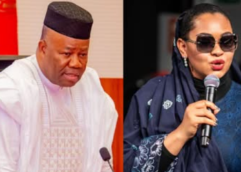 Akpabio Orders Natasha Out Of Senate Chamber After Kogi Senator Protests Change Of Seat