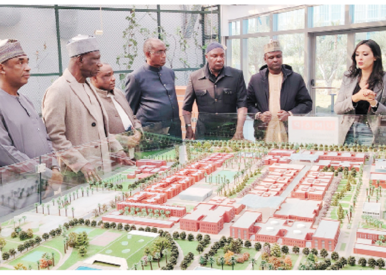 Yobe SSG, Baba Mallam Wali who led Yobe delegation advance team to Morocco (Third from right) when they visited world largest fertilizer plant in Morocco