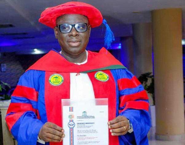 Regulatory Don, Bako Gets Doctorate For Outstanding Leadership Performance 1 Dr Pius David Bako