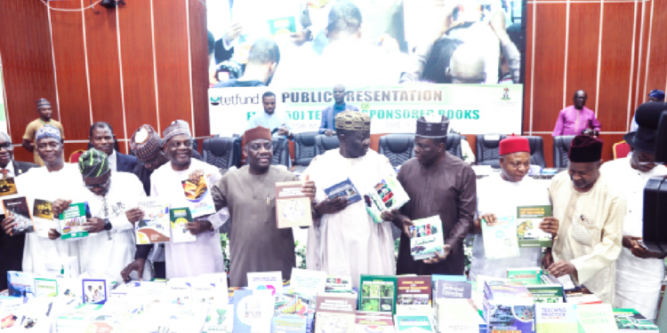 Stakeholders at the public presentation of 50 TETFund-sponsored books in Abuja