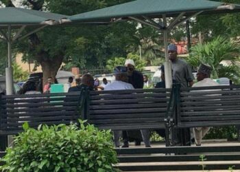 JUST-IN: Obasa, Meranda, APC Leaders, Lagos AG Meet At Assembly Complex