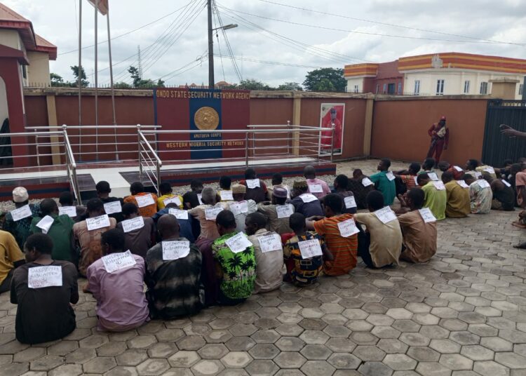 Amotekun Corps Arrests 32 Suspected Kidnappers In Ondo