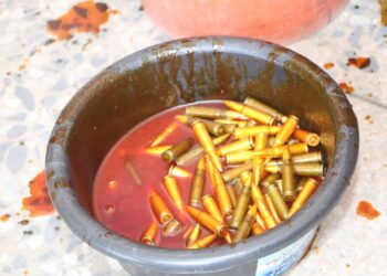Police Intercept 488 AK-47 Live Ammunition In Palm Oil Jerrycans