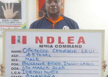 NDLEA Arrests Fleeing Auto Spare Parts Dealer Over 77.50kg Cocaine
