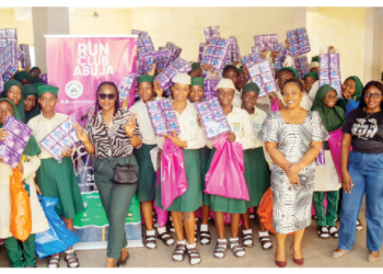 RCA Women’s Run Donates Sanitary Towels To 500 Secondary Students