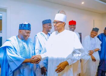 PICTORIAL: APC Govs Visit Buhari In Kaduna, Applaud His Support For Tinubu 