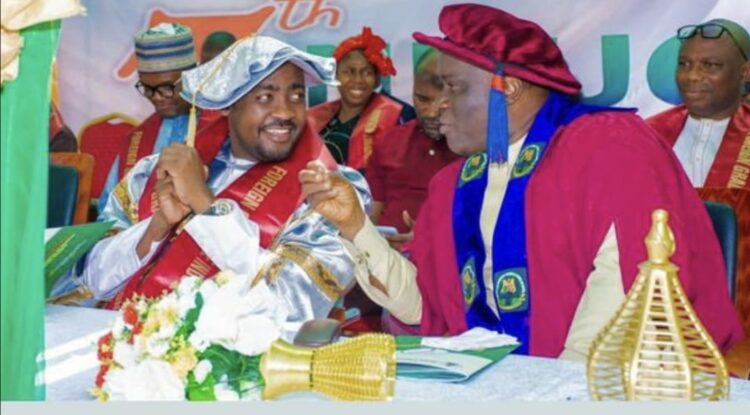 L-R: Prof. Gwarzo and late Prof. Erhabor.
