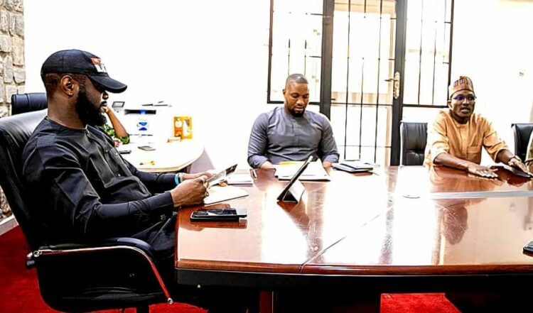 Seyi Tinubu (Left) and Hussaini Daura (Extreme Right).