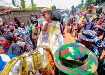 PICTORIAL: Nigerian-born Lord Mayor Of Leeds, Ex-CDS Agwai, Others Get Traditional Titles In Kaduna’s Jaba Kingdom
