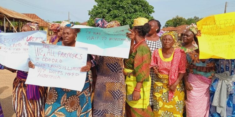 Women Protest Alleged Destruction Of Farmlands By Firm In Ekiti