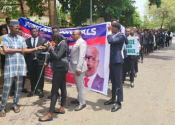 Alleged Corruption: Anti-Mele Kyari Protest Rocks Saudi Arabian Embassy