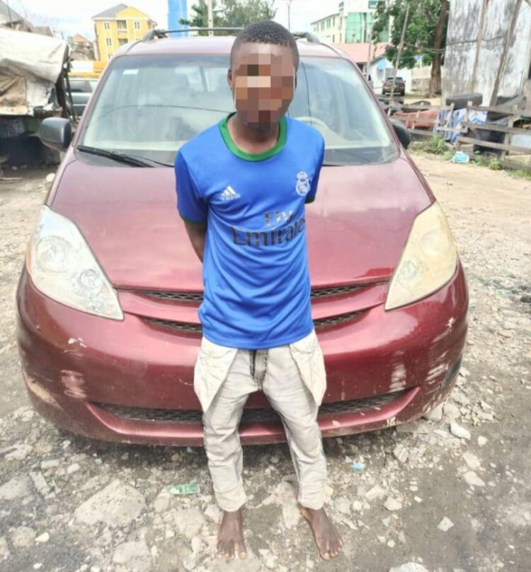 The suspect, Abubakar Iliyasu.
