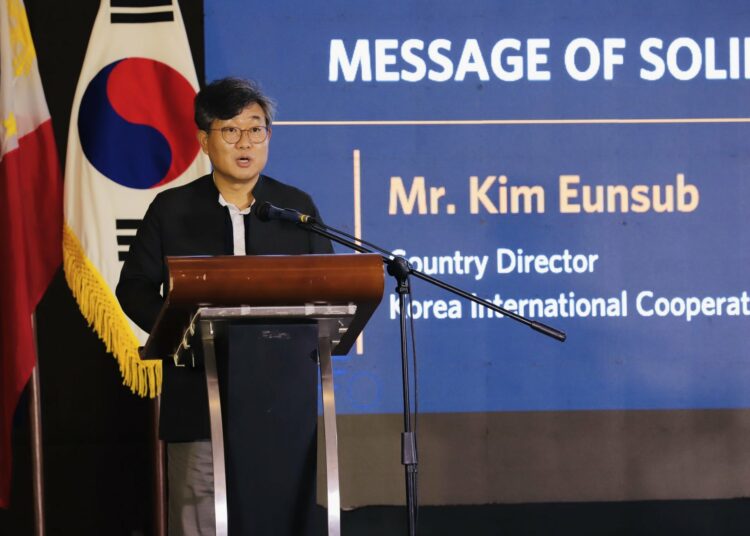 The country director, Korean International Cooperation Agency (KOICA), Mr Kim Eunsub.
