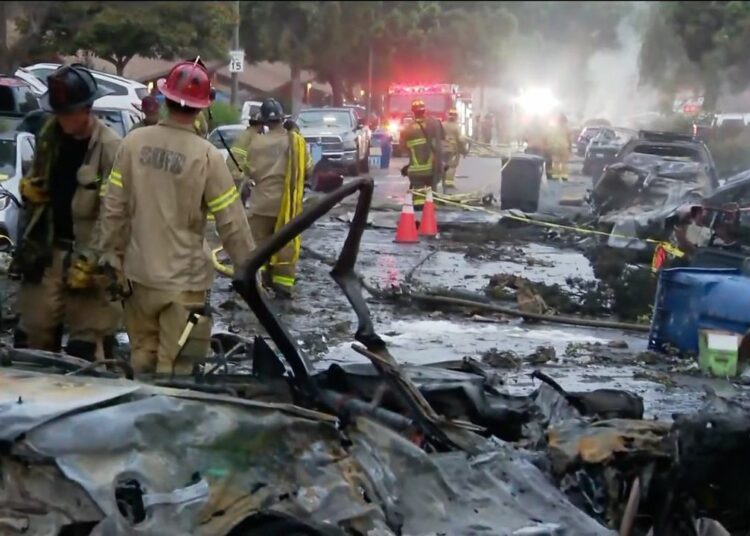 Many Feared Dead As Jet Crashes Into Homes In San Diego