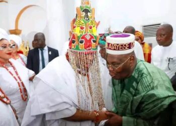 Ilesa Agog As Obasanjo, Atiku, Ooni, Others Witness Coronation Of Owa Oboku
