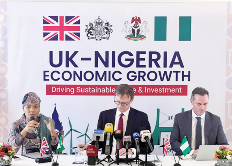 British High Commissioner to Nigeria, Richard Montgomery (centre and others during the conference in Abuja