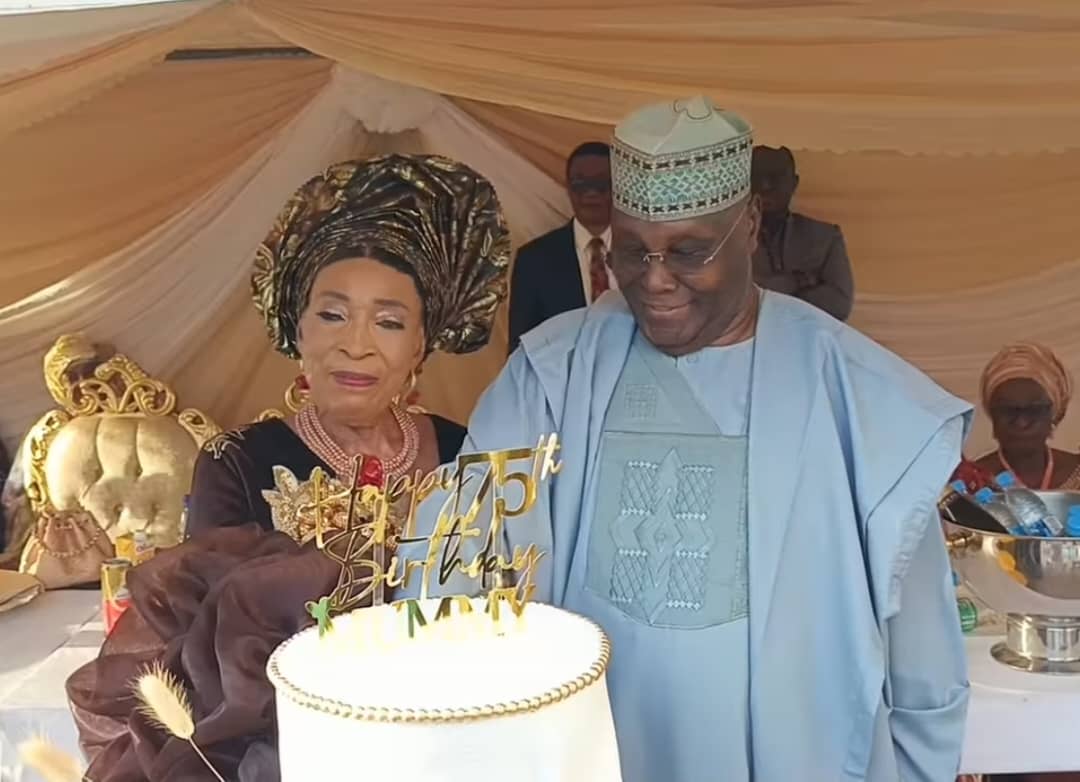 'I Married Titi Against Our Parents' Wishes, She Became A Blessing', Ex-VP Atiku Speaks At First Wife's 75th Birthday