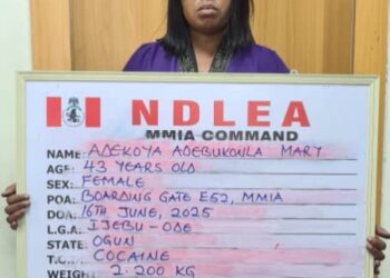 NDLEA Arrests Make-up Artist ‘Going To India For Surgery’ With 2.20kg Cocaine
